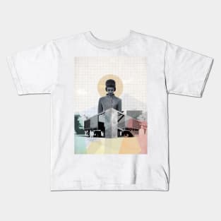 Grid lines ... Kids T-Shirt